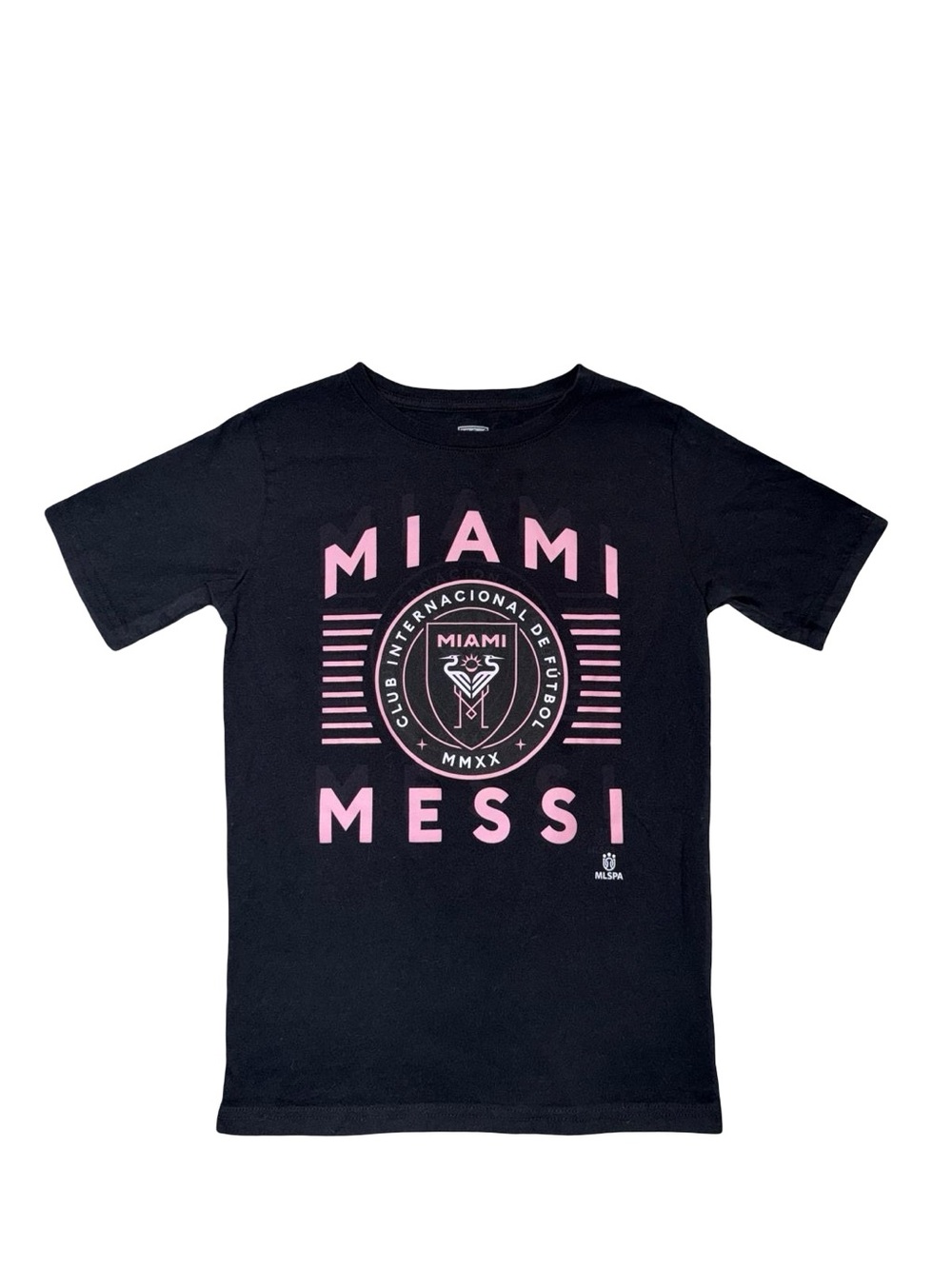 Official MLS Inter Miami CF Lionel Messi Graphic T-Shirt Short Sleeve Soccer Fan